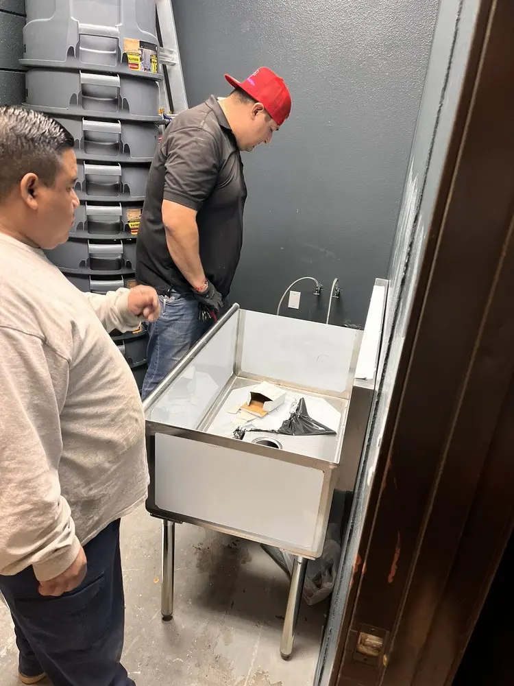 Commercial plumbing and sink installation in Iola